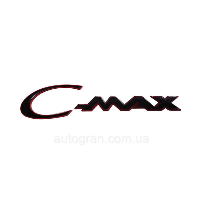 Емблема напис багажника Ford C-max чорно-червона