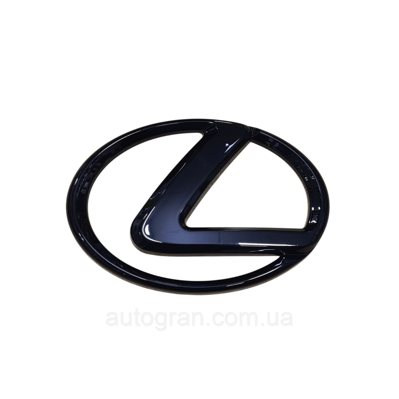 Емблема решітки радіатора та кришки багажника Lexus 140ммх96мм чорна