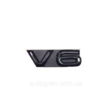 Емблема решітки радіатора VW Volkswagen Atlas Touareg Tiguan Passat V6 чорна