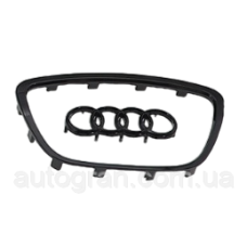 Емблема керма Audi A6 A4 Q3 Q5 Q7 чорний глянець