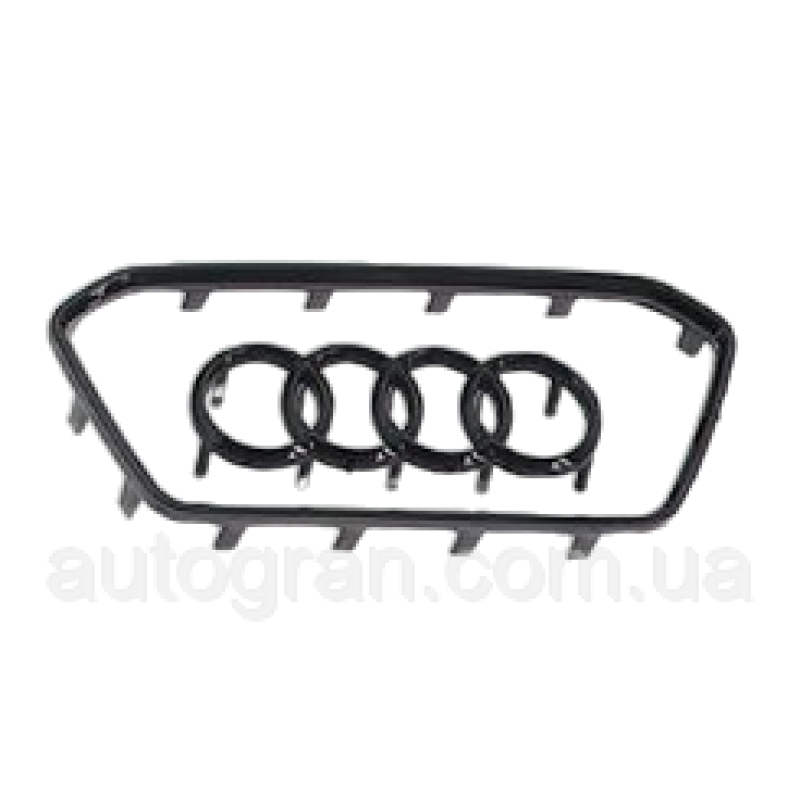 Емблема керма Audi A6 A7 A8 Q7 E-tron чорний глянець