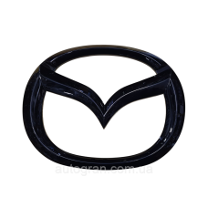 Емблема решітки радіатора Mazda CX5 2016-2020 чорний глянець