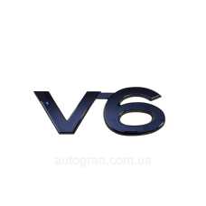 Емблема V6 Toyota чорна