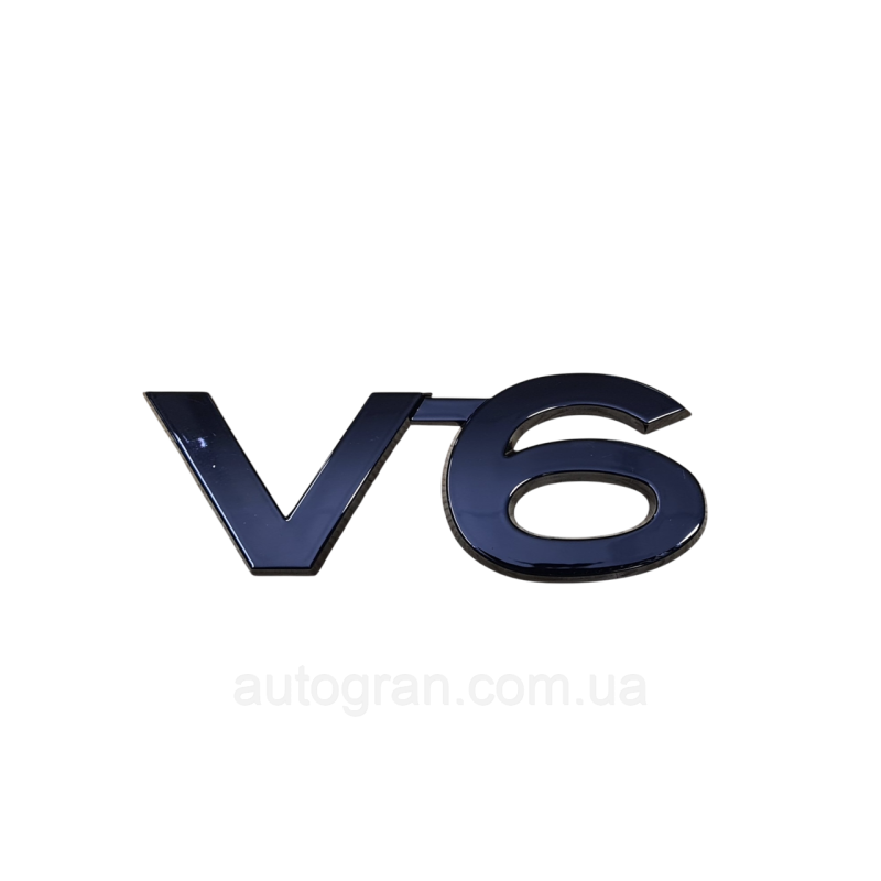 Емблема V6 Toyota чорна
