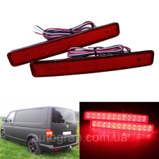 Фонарі замість відбивачів бампера VW Volkswagen Transporter T5