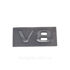 Емблема напис багажника V8 для Toyota Land Cruiser  Lexus чорна