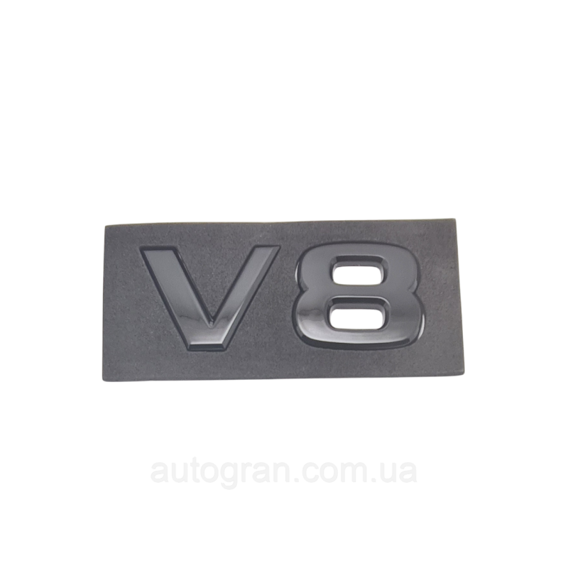 Емблема напис багажника V8 для Toyota Land Cruiser  Lexus чорна