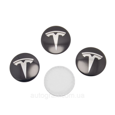 Наклейки на ковпачки литих дисків Tesla 56мм