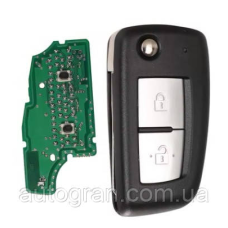 Ключ викидний Nissan 2 кнопки 433MHz 4A PCF7952E