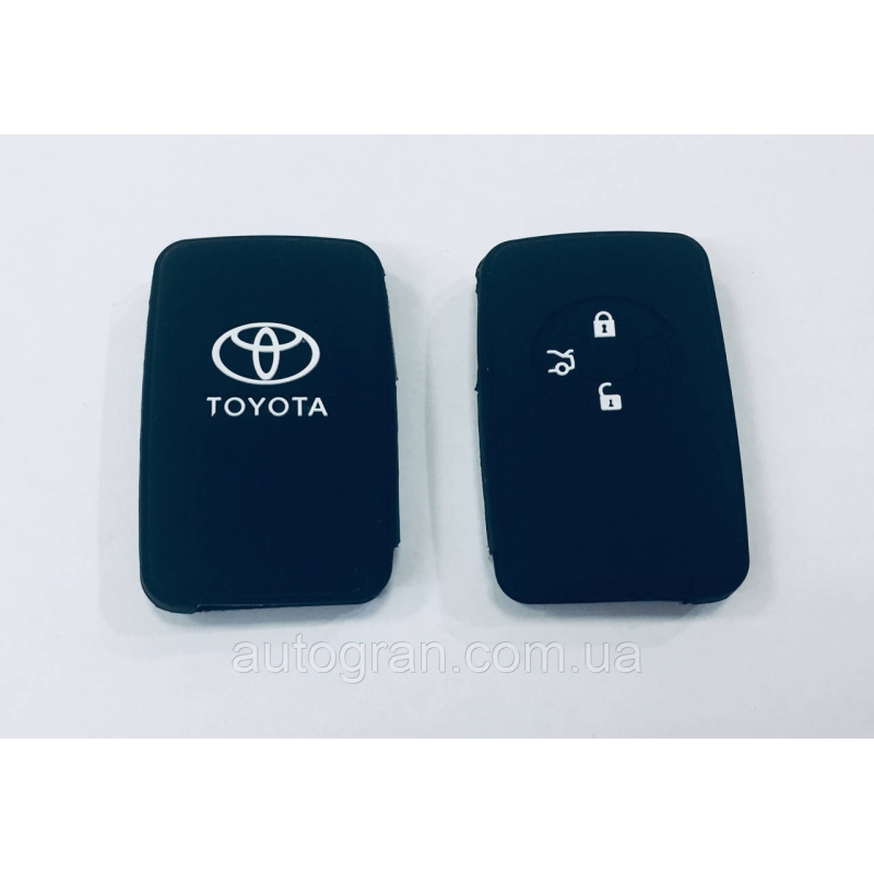 Силіконовий чохол на смарт ключ Toyota тип2 чорний