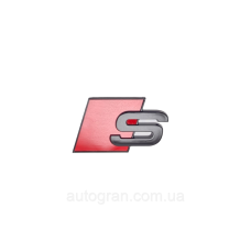 Емблема кузова Audi S-line Sline чорна