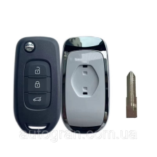 Ключ викидний Renault 3 новий тип 3 кнопки vac102