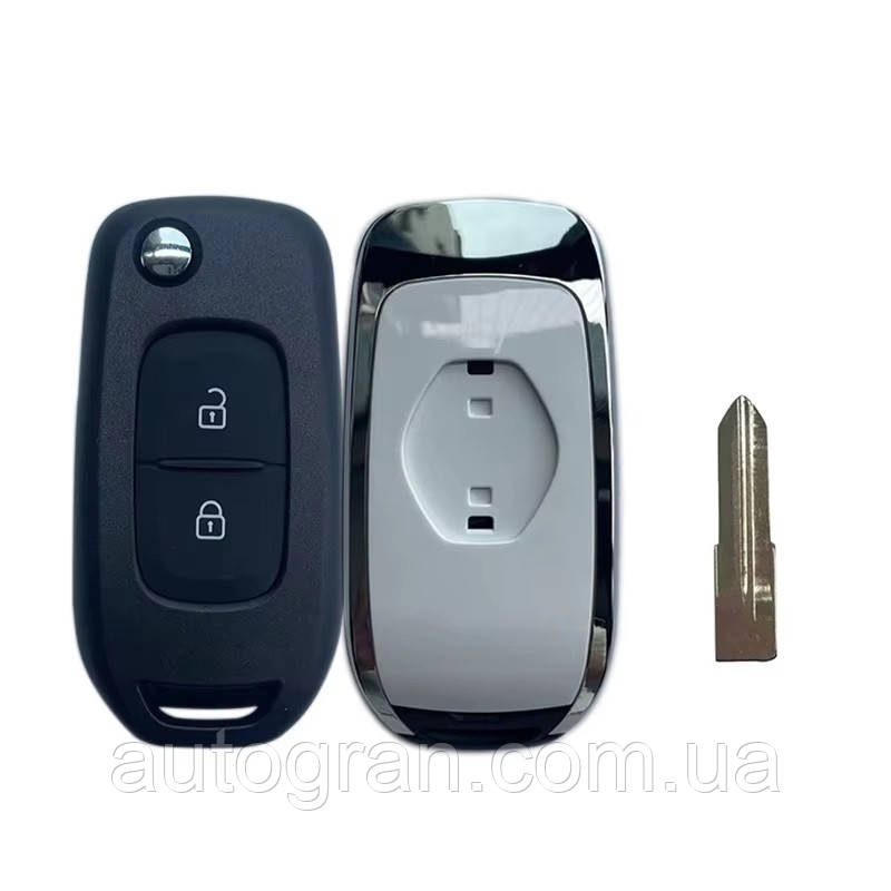 Ключ викидний Renault 3 новий тип 2 кнопки vac102 Ключ викидний Renault 3 новий тип 2 кнопки vac102