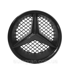 Емблема решітки радіатора Mercedes C-class W204 ML-class W164 чорна