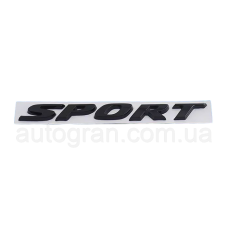 Емблема кузова Sport для Honda Accord Civic CRV чорна