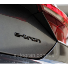 Емблема на кузов Audi e-tron etron чорна
