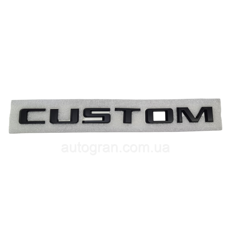 Емблема кузова Custom чорна