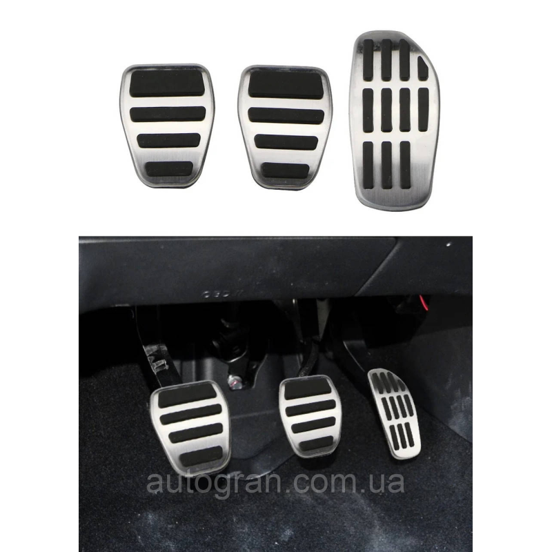 Накладки на педалі Nissan Qashqai J11 Xtrail T32 механіка Накладки на педалі Nissan Qashqai J11 Xtrail T32 механіка