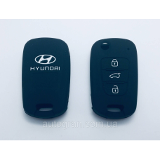 Силіконовий чохол на викидний ключ Hyundai 3 кнопки