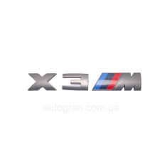 Емблема кузова BMW X3M графіт