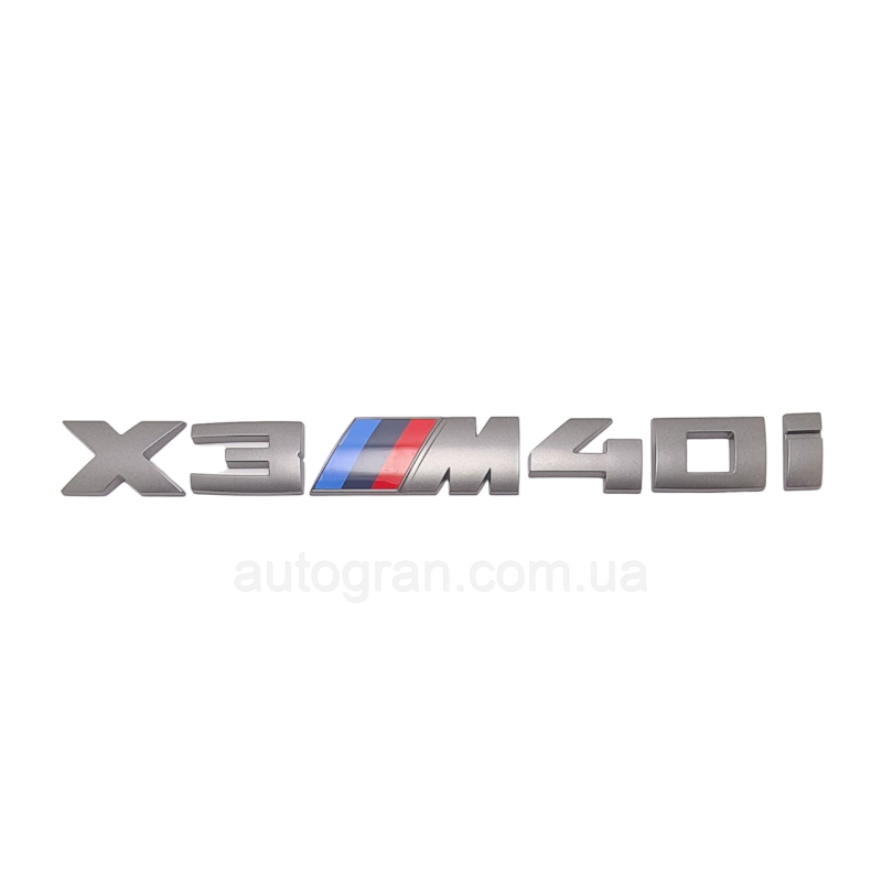 Емблема напис багажника BMW X3M40i графіт