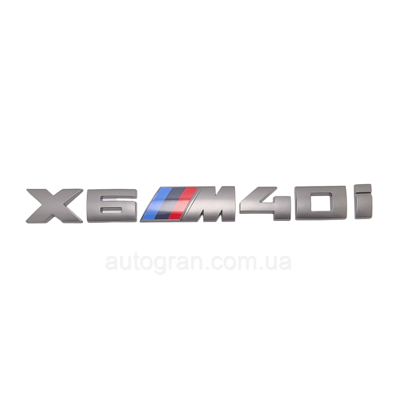 Емблема напис багажника BMW X6M40i графіт
