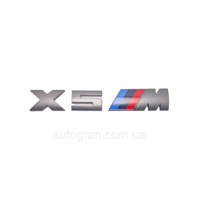 Емблема кузова BMW X5M графіт