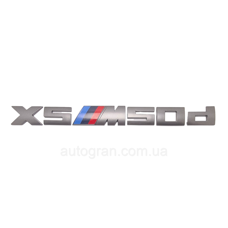 Емблема напис багажника BMW X5M50d графіт