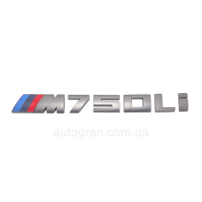 Емблема напис багажника BMW M750Li графіт