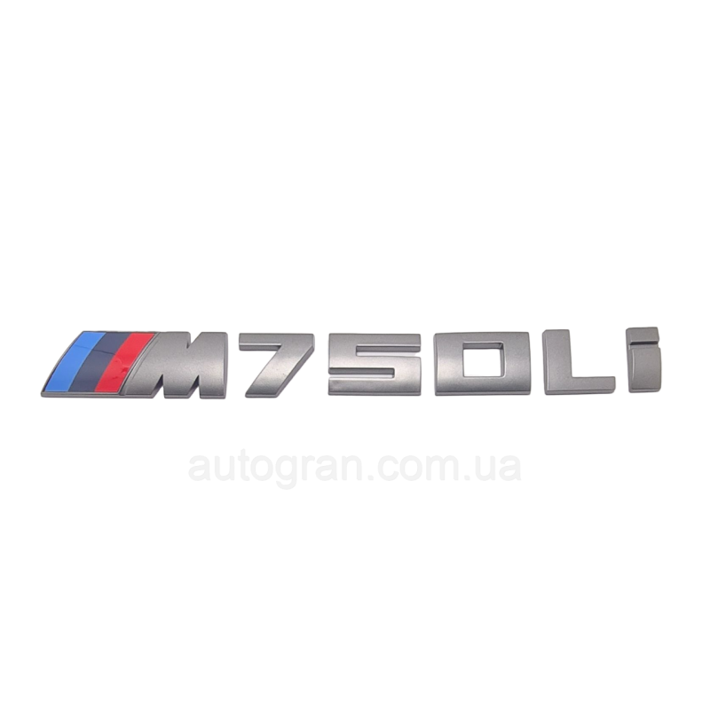 Емблема напис багажника BMW M750Li графіт
