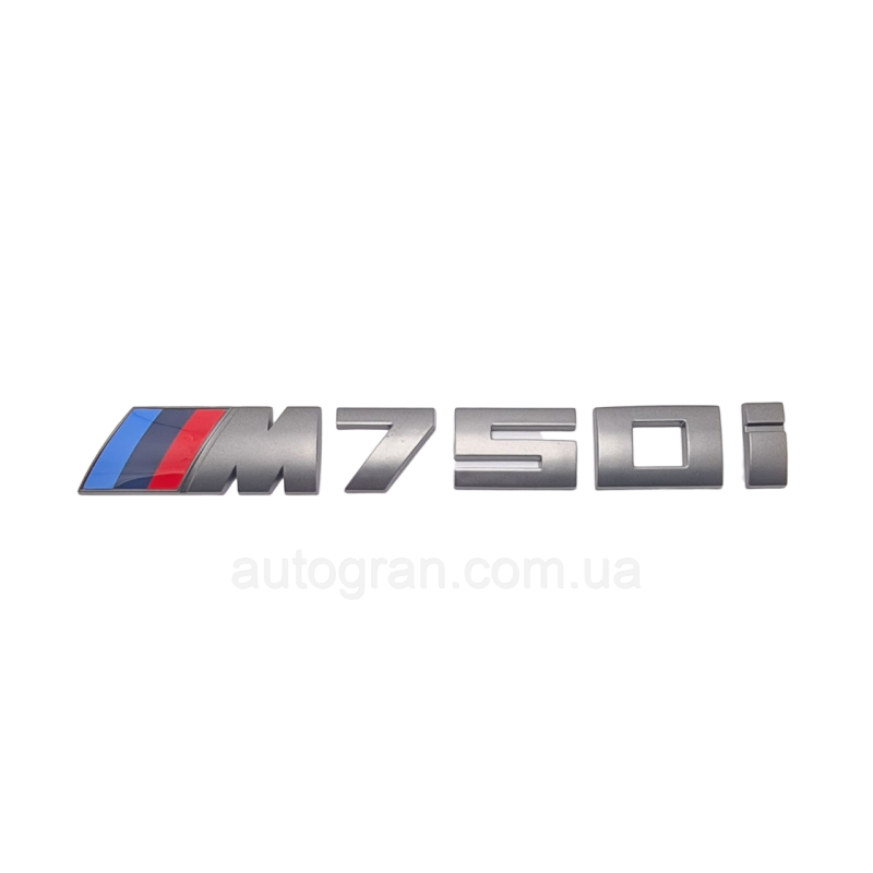 Емблема напис багажника BMW M750i графіт Емблема напис багажника BMW M750i графіт