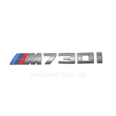 Емблема напис багажника BMW M730i графіт