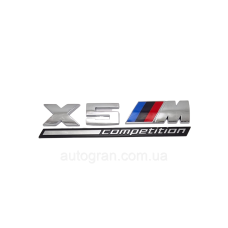 Емблема кузова BMW X5M competition  хром