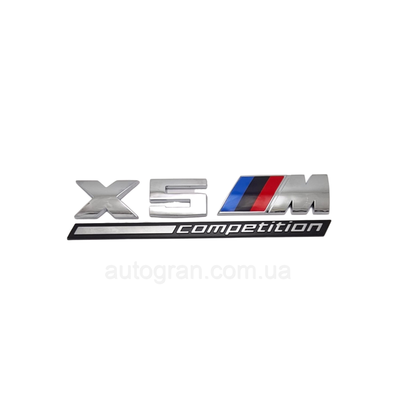 Емблема кузова BMW X5M competition  хром
