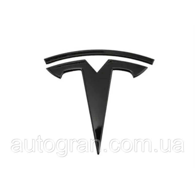 Емблема кузова Tesla чорна