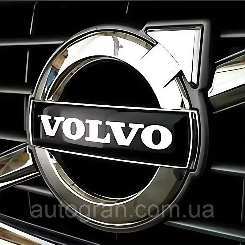 Накладка емблеми решітки радіатора Volvo 13.5см*3.5см чорна
