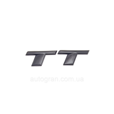 Емблема багажника Audi TT чорна тип1