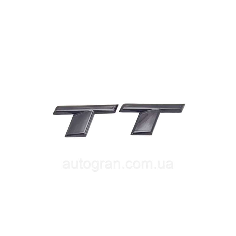 Емблема багажника Audi TT чорна тип1