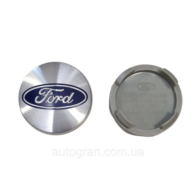 Заглушки ковпачки литих дисків Ford 54мм срібні