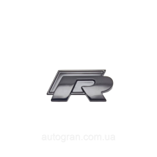 Емблема кузова VW Volkswagen R-line Rline чорна глянцева