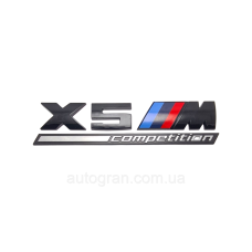 Емблема кузова BMW X5M competition чорна