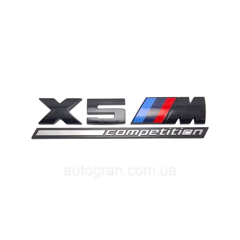 Емблема кузова BMW X5M competition чорна