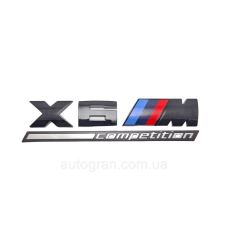 Емблема кузова BMW X6M competition чорна