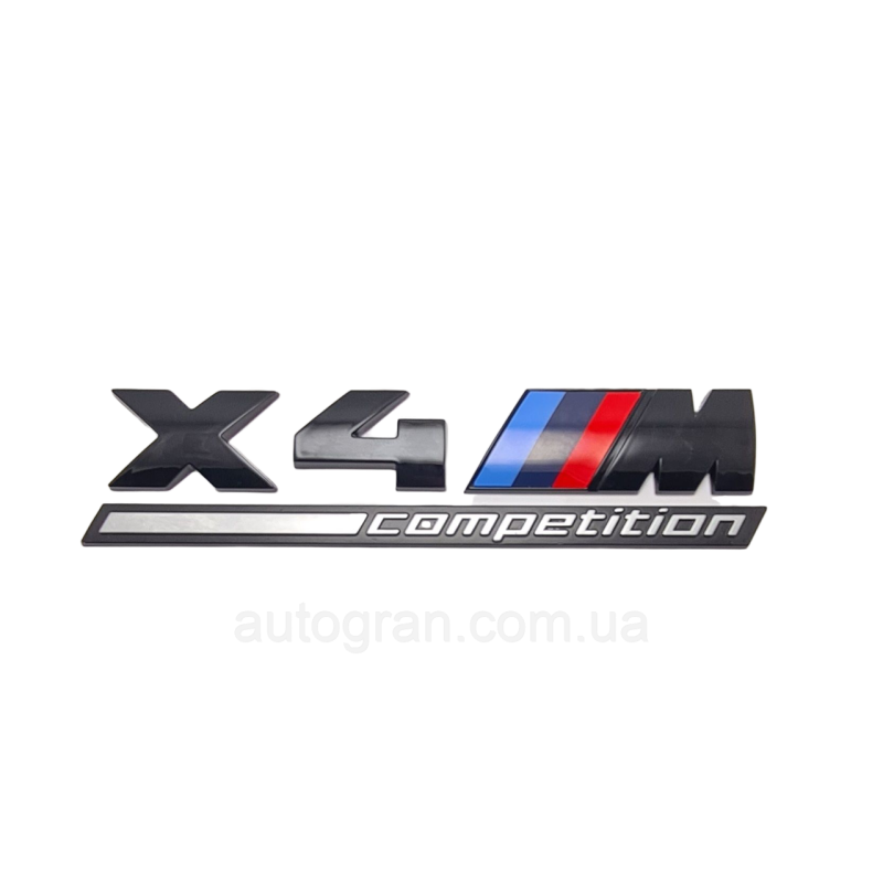 Емблема кузова BMW X4M competition чорна