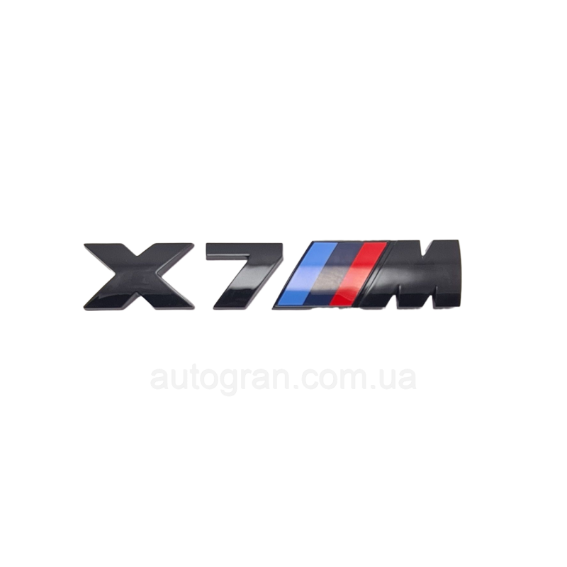 Емблема кузова BMW X7M competition чорна