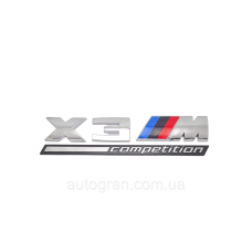 Емблема кузова BMW X3M competition  хром