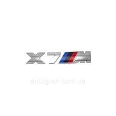 Емблема кузова BMW X7M competition  хром