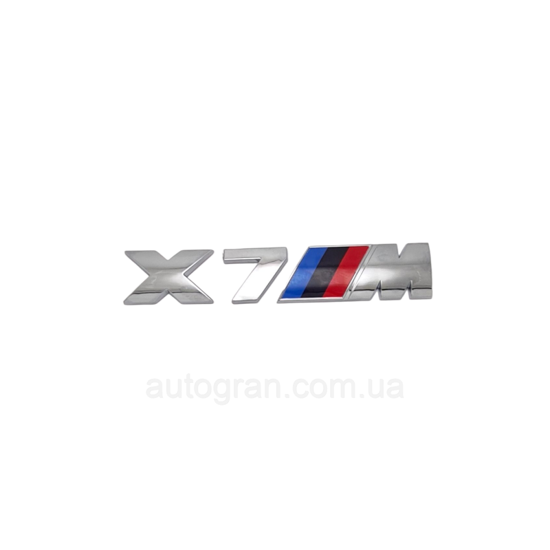 Емблема кузова BMW X7M competition  хром