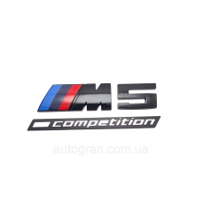 Емблема кузова BMW M5 competition чорна