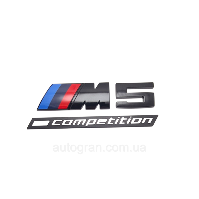 Емблема кузова BMW M5 competition чорна